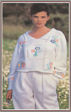 Free Pattern - Field of Flowers - Womens Sweater