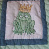 frog baby quilt